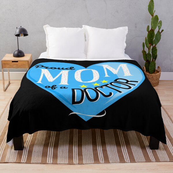 Item preview, Proud Mom of a Doctor Heart Blue designed and sold by DocTeen.