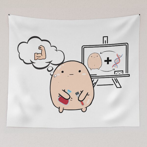 Item preview, Little thumb guy in a genetics lab  designed and sold by Yellowsprint.
