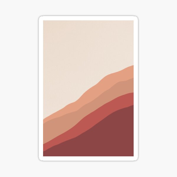 Abstract mountains Sticker