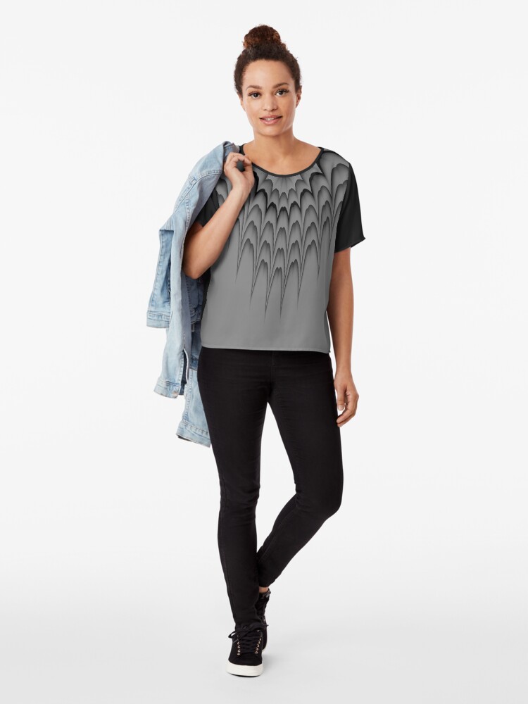 Alternate view of Queen of Tribal 1 Chiffon Top