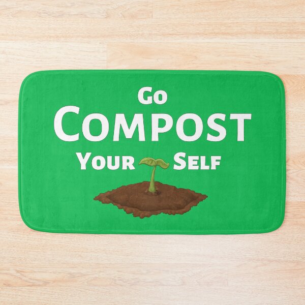 Item preview, Go Compost Yourself - Funny insult quote for garndeners designed and sold by WildBerryArt.