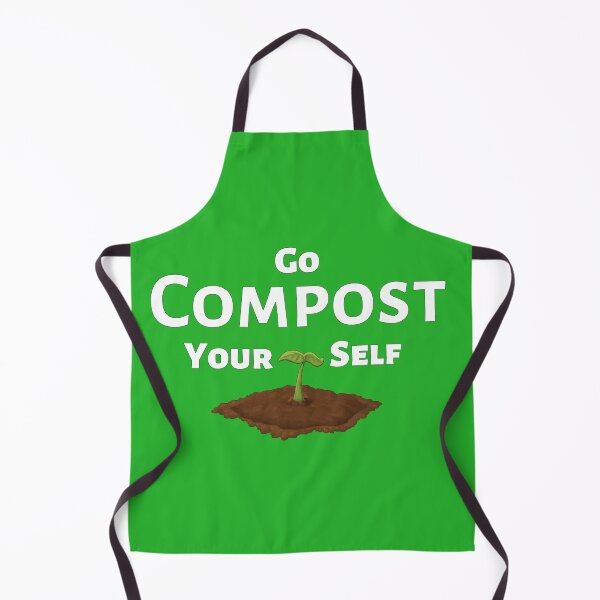 Item preview, Go Compost Yourself - Funny insult quote for garndeners designed and sold by WildBerryArt.