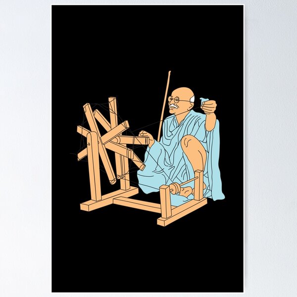 Vector illustration of Mahatma Gandhi jayanti, 2nd October with spinning  wheels, charkha - free… | Book design templates, 2nd october gandhi jayanti  drawing, Gandhi