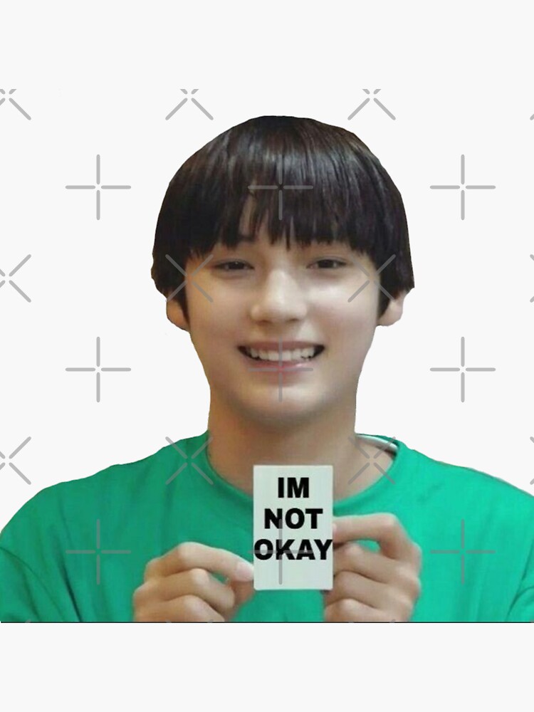 Thumbnail 3 von 3, Sticker, Huening Kai Meme designt und verkauft von MelissaSaunders.