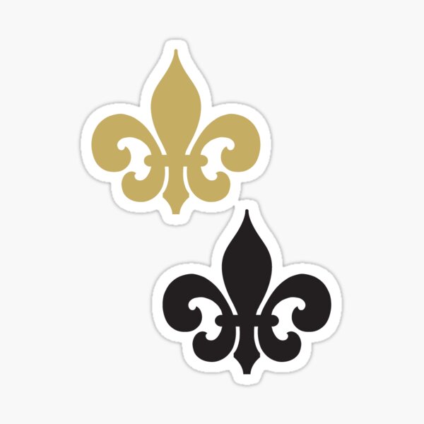 Gold Fleur De Lis Stickers for Sale