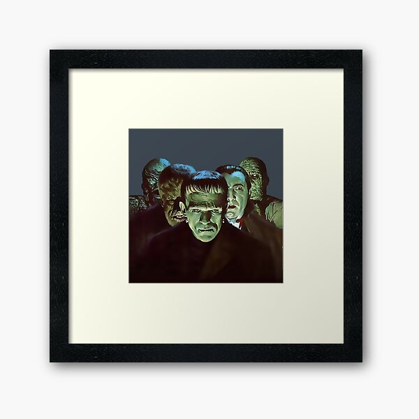 Gang of Monsters Framed Art Print