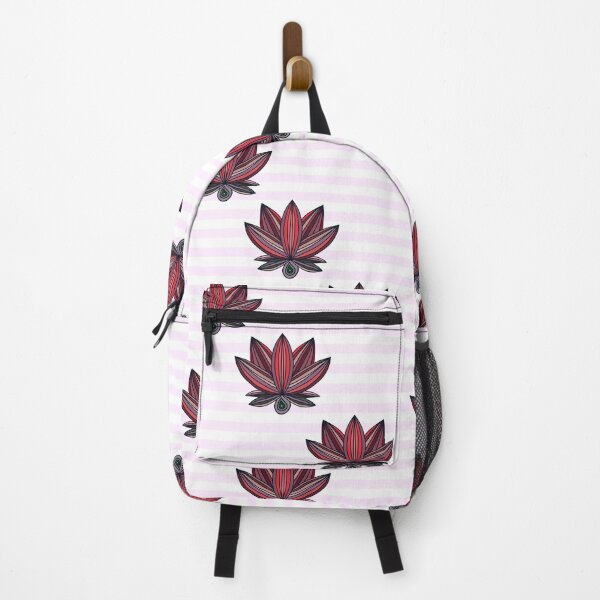 Item preview, Copy of Pink Lotus design in striped background designed and sold by Eve :).