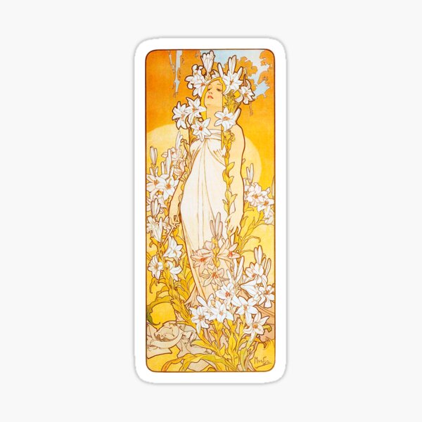 Artikel-Vorschau von Lilie von Alphonse Mucha, designt und verkauft von IndieArtDream.