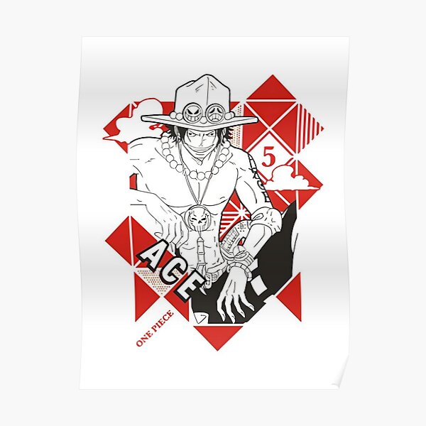Ace black and white Poster