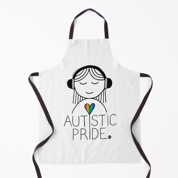 Item preview, AUTISTIC PRIDE - black liner version designed and sold by Magda Montero.