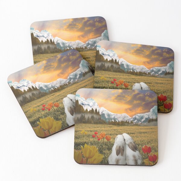 Item preview, Bunnies romantic sunrise designed and sold by Susanne Margarete Lutz.