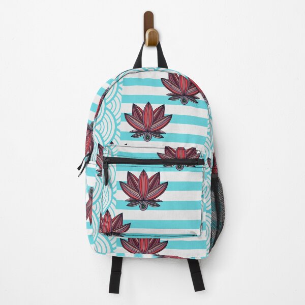 Item preview, Pink Lotus design in striped background designed and sold by Eve :).
