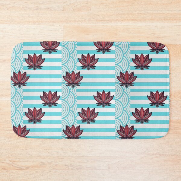 Item preview, Pink Lotus design in striped background  designed and sold by Eve :).