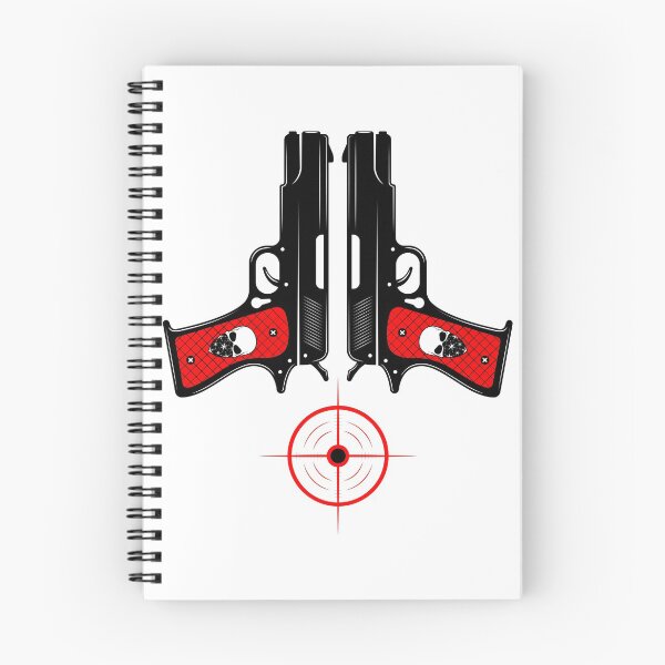 Item preview, Two pistols with a target designed and sold by OneLine24.