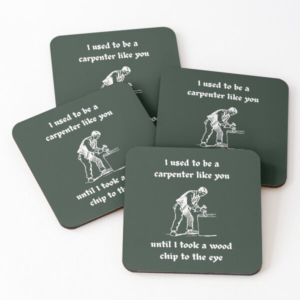 Item preview,  I used to be a carpenter like you - Funny Woodworking Joke designed and sold by WildBerryArt.