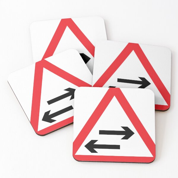 Item preview, UK traffic sign: Two-way traffic on route crossing ahead (TSRGDNO 522) designed and sold by Spyromike.