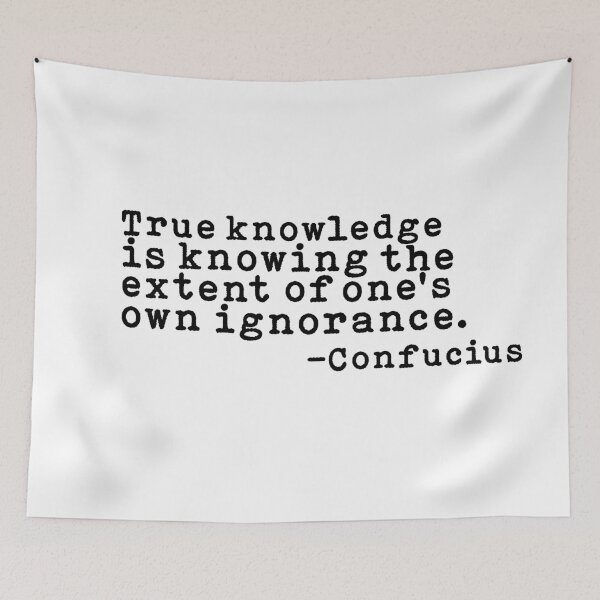 Item preview, What Is True Knowledge Confucius Quote designed and sold by AritraSur.
