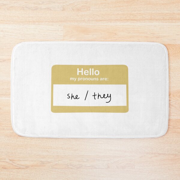 Item preview, She, They Pronoun Sticker designed and sold by izzychar.