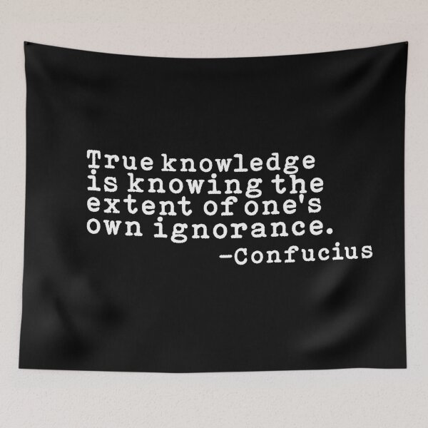 Item preview, What Is True Knowledge Confucius Quote designed and sold by AritraSur.