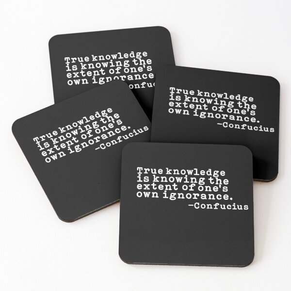 Item preview, What Is True Knowledge Confucius Quote designed and sold by AritraSur.