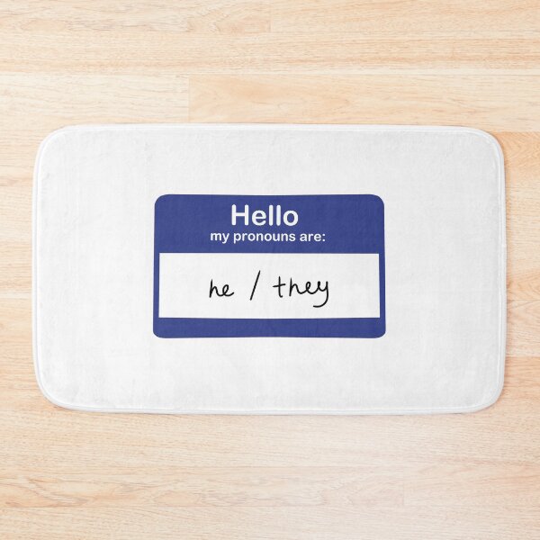 Item preview, He, They Pronoun Sticker designed and sold by izzychar.