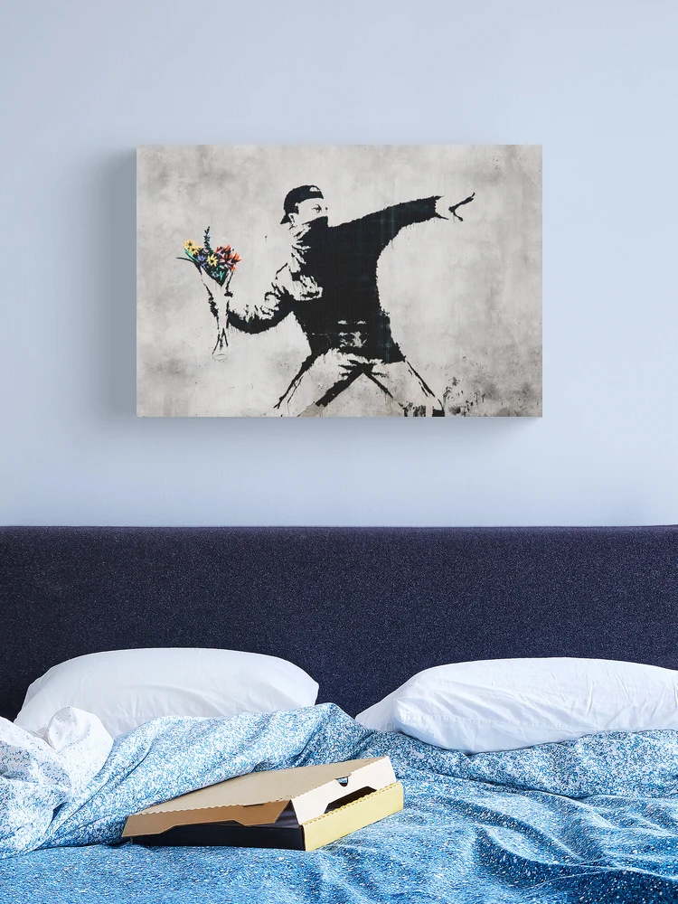 Flower Thrower - Original Banksy Mural | Canvas Print