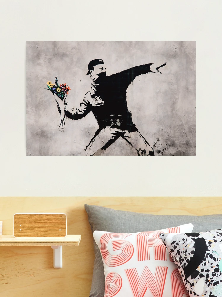 Flower Thrower - Original Banksy Mural Photographic Print for