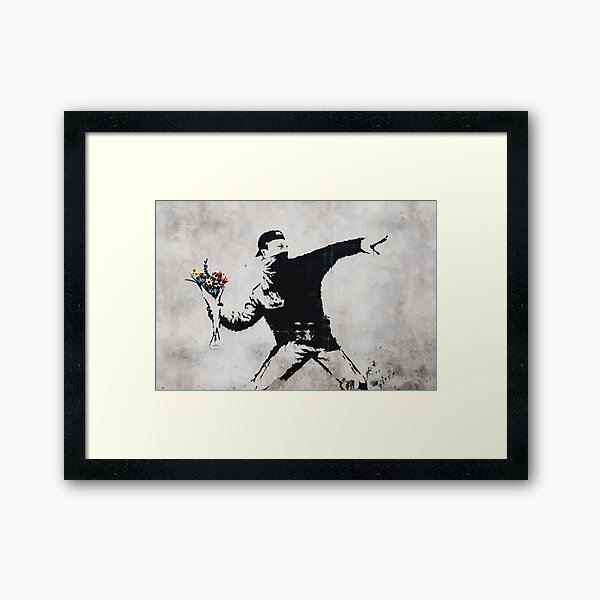 Item preview, Flower Thrower - Original Banksy Mural designed and sold by WE-ARE-BANKSY.