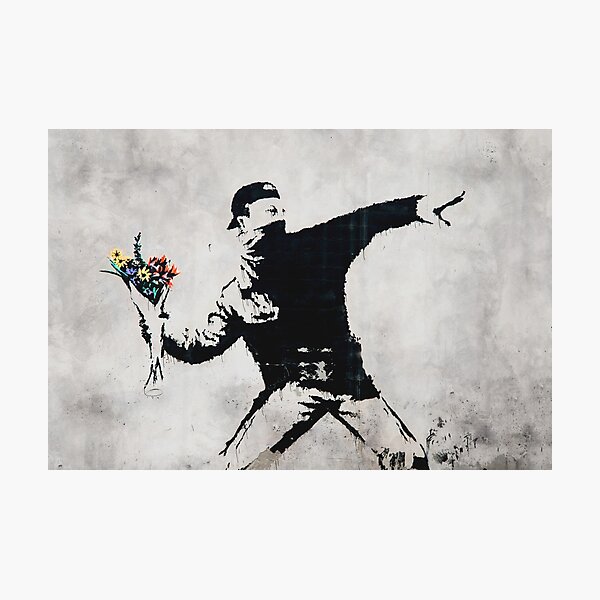 Item preview, Flower Thrower - Original Banksy Mural designed and sold by WE-ARE-BANKSY.
