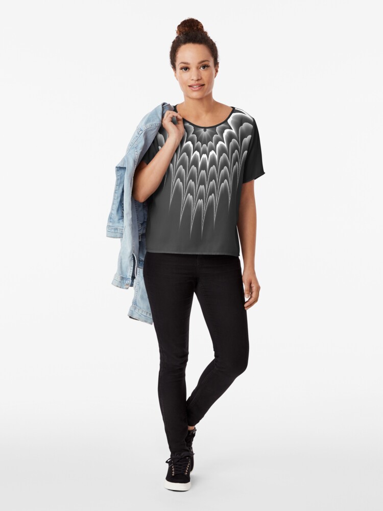 Alternate view of Queen of Tribal 3 Chiffon Top