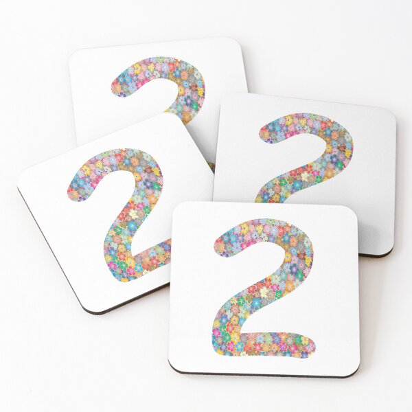 Item preview, Number 2 Colorful Flowers Funny Two Gift designed and sold by Shariss.