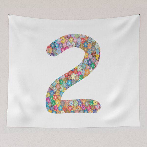 Item preview, Number 2 Colorful Flowers Funny Two Gift designed and sold by Shariss.