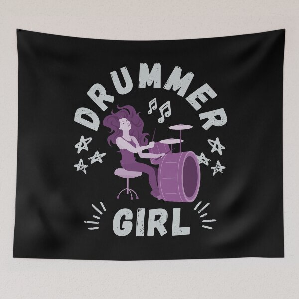 Item preview, Drummer Girl | Musician designed and sold by Petra Becker.