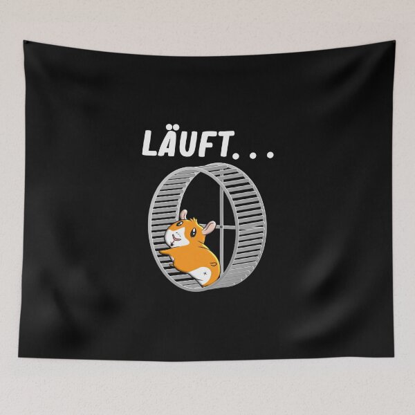Item preview, Work... In German Hamster In A Hamster Wheel designed and sold by Paulina Vanlife.