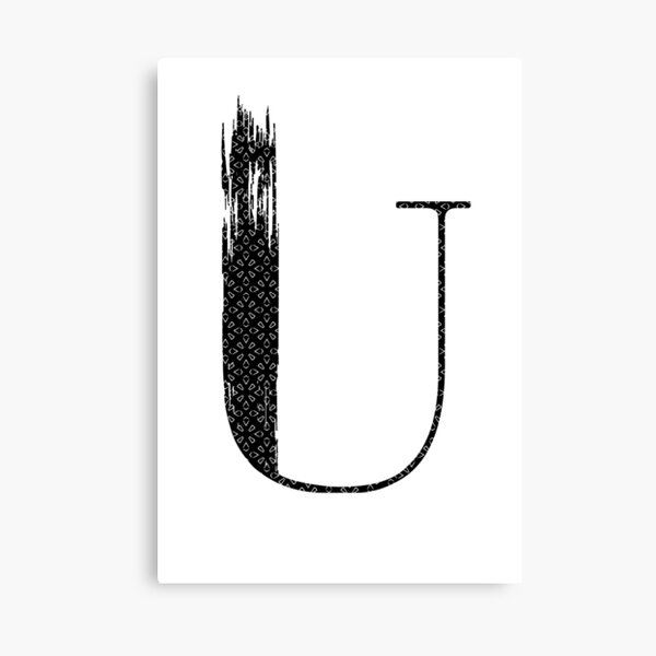 Dark Pure Black Canvas Print by Letter Design