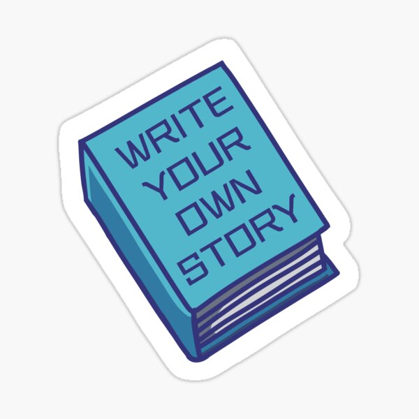 futureofus "write your own story" book Sticker