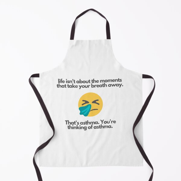 Item preview, Funny Asthma Quote with emoji designed and sold by WildBerryArt.