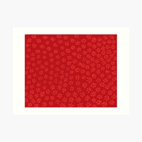 Simple Flowers | Rosy Cottontail Art Print
