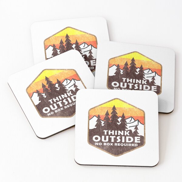 Item preview, Retro Think Outside No Box  designed and sold by TonySpencer.