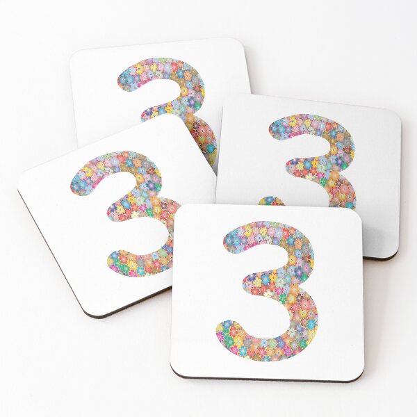 Item preview, Number 3 Colorful Flowers Funny Three Gift designed and sold by Shariss.