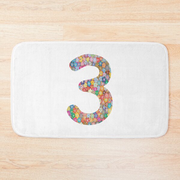 Item preview, Number 3 Colorful Flowers Funny Three Gift designed and sold by Shariss.