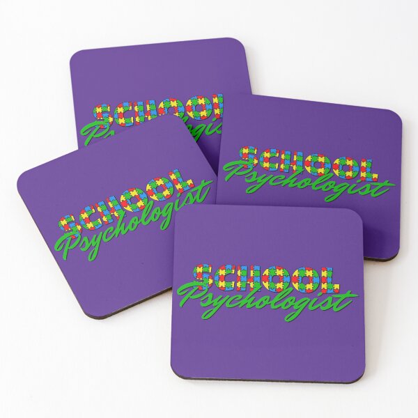 Item preview, School Psychologist Autism Puzzle Green Design With Purple Background designed and sold by Rosinda.