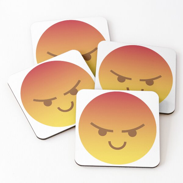 Item preview, angry, red and yellow smiley designed and sold by MaltesShop.