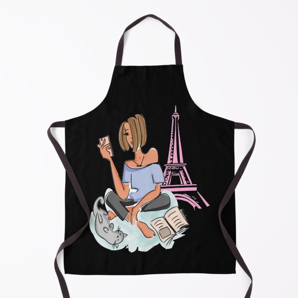 Item preview, Girl love paris, cats and read books - Paris lifestyle designed and sold by PhotoPrise.