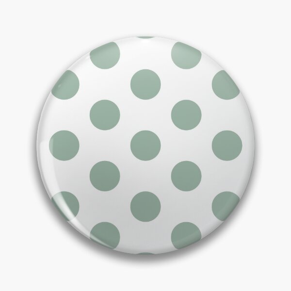 Item preview, Medium MUTED GREEN and WHITE POLKA DOTS designed and sold by RachelMacht.