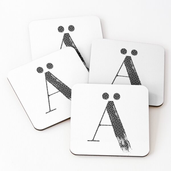 Item preview, Letter Ä - Black & White #1 designed and sold by Kettukas.