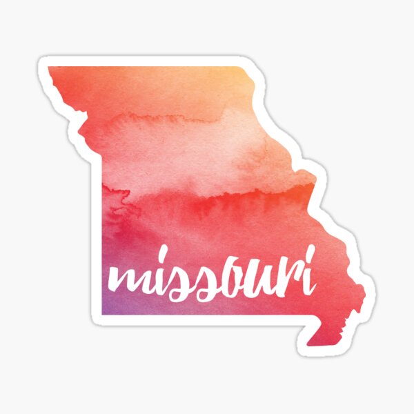 Missouri - sunrise watercolor  Sticker