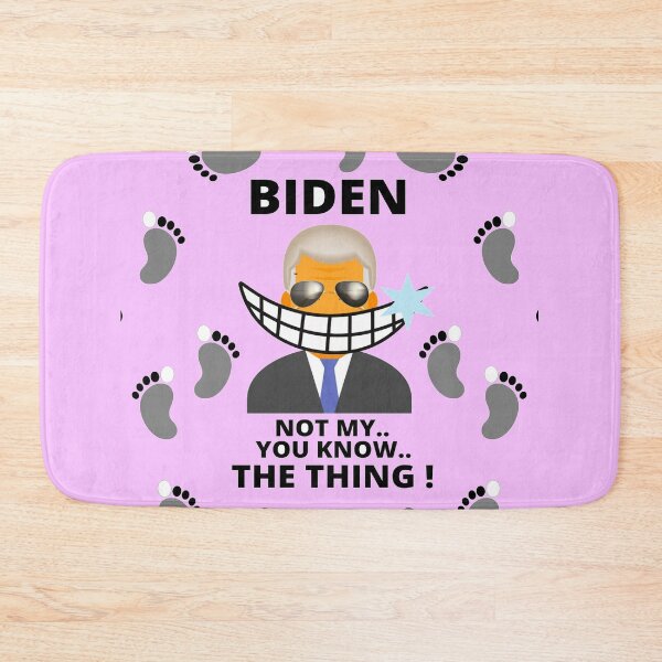 Item preview,  biden bathmat designed and sold by Flirt-Teez.