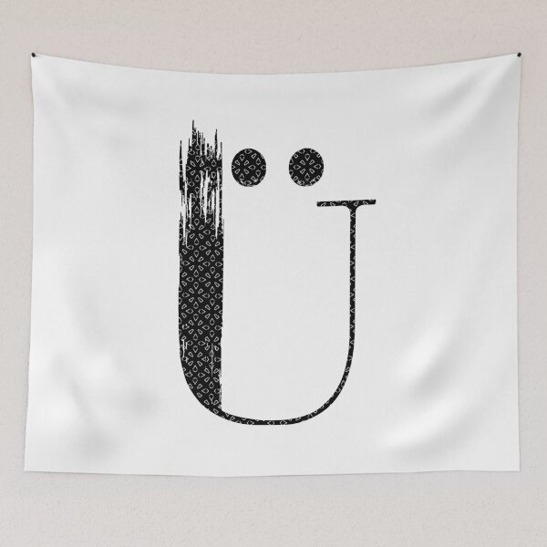 Item preview, Letter Ü - Black & White #1 designed and sold by Kettukas.