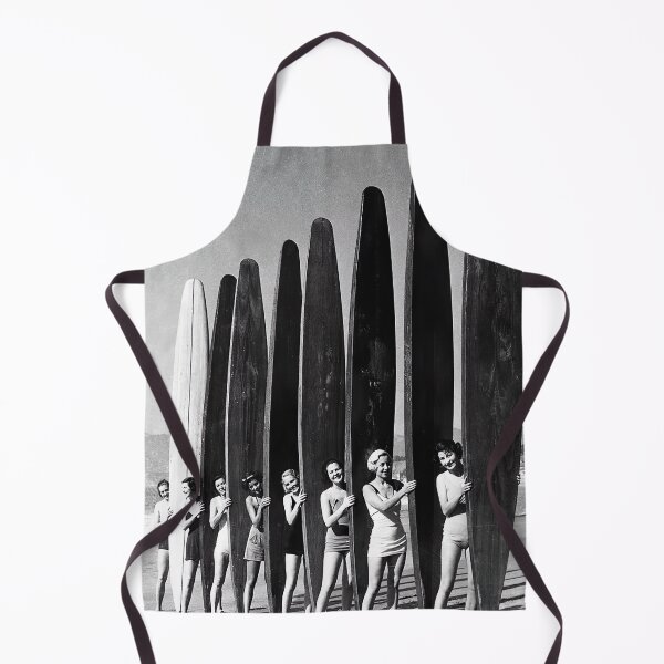 Item preview, Women Surfers, Vintage, Black and White Wall Art designed and sold by modernretro.